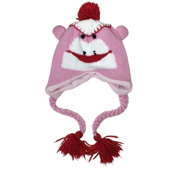 Girl’s Winter Gear Hats Beanie Gloves Cat Sock Monkey Fox Minnie Mouse JoJo Siwa - Picture 5 of 16